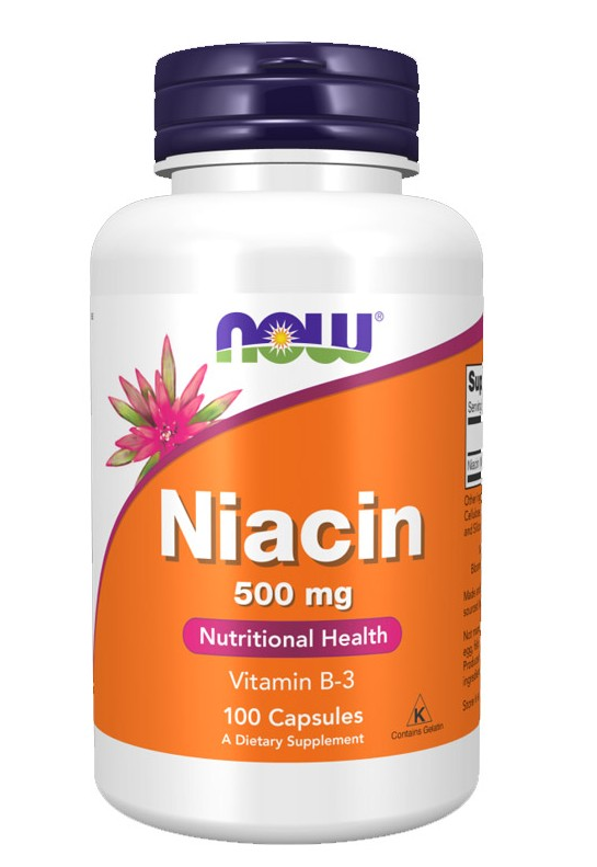 Niacin (vitamin B3 ) 500 mg 100 Capsules